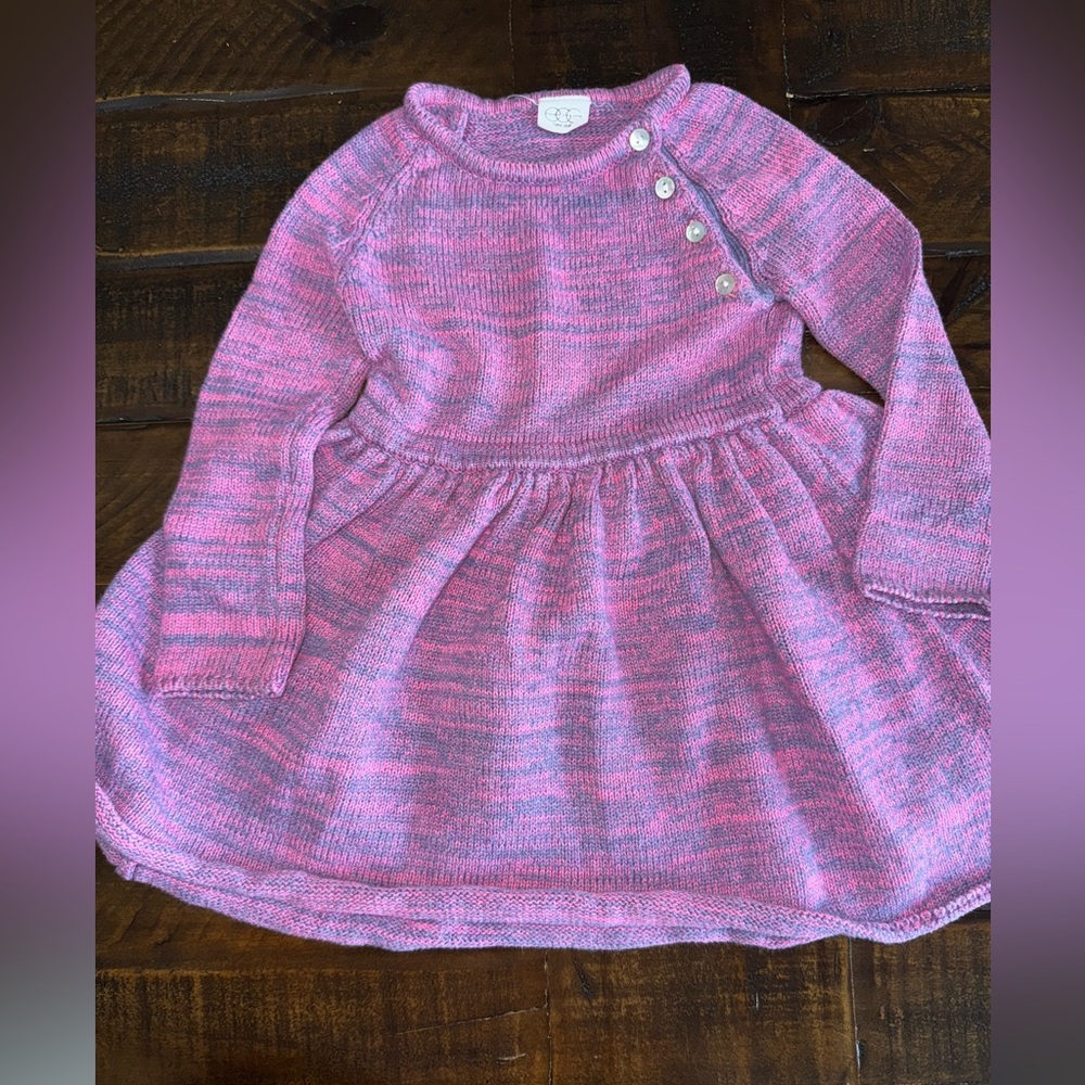 Pink and Purple Knit Dress